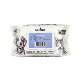 [3 FOR $11.90] Care For The Good Antibacterial Baby Powder Pet Wipes 100 Sheets