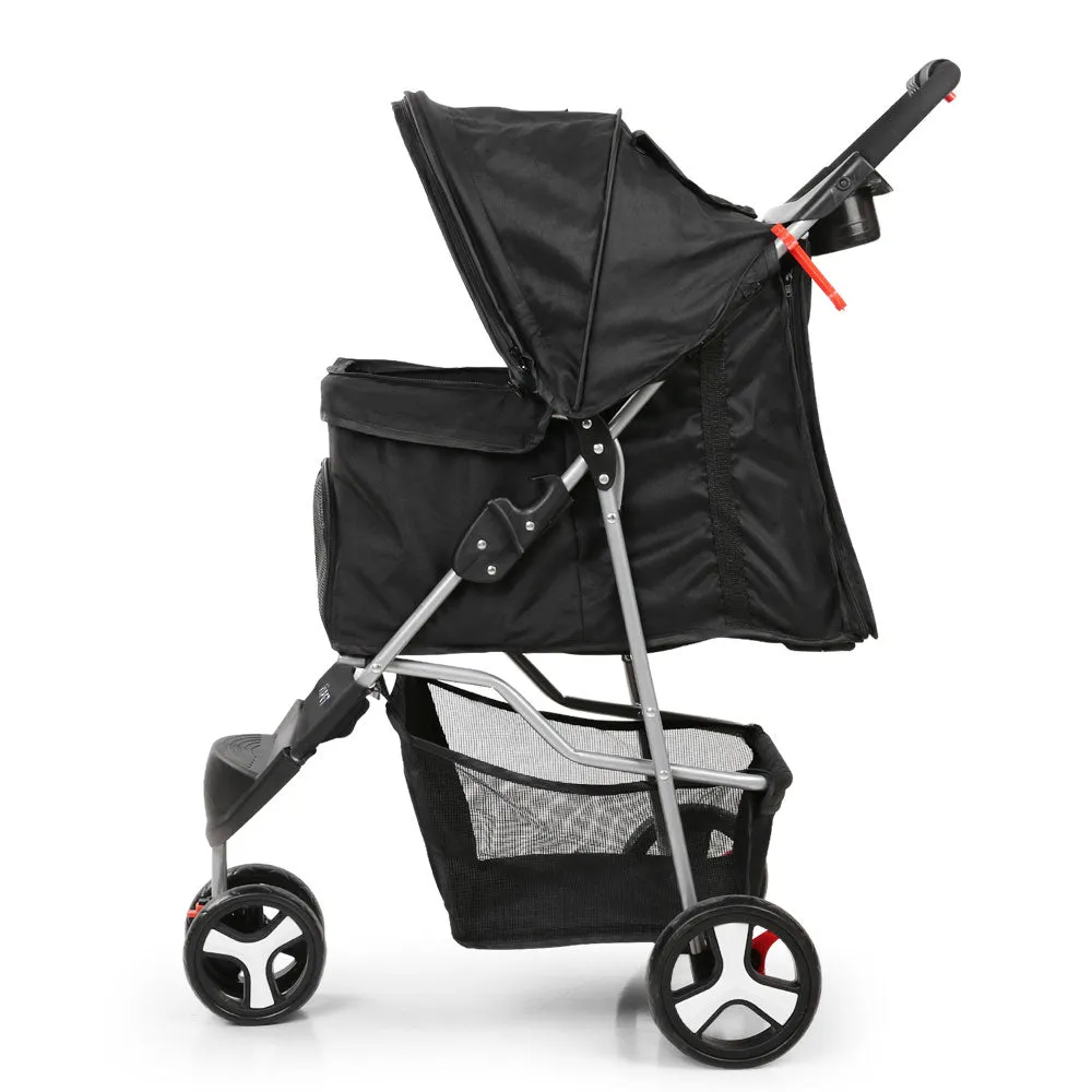 3 Wheel Pet Stroller - Black