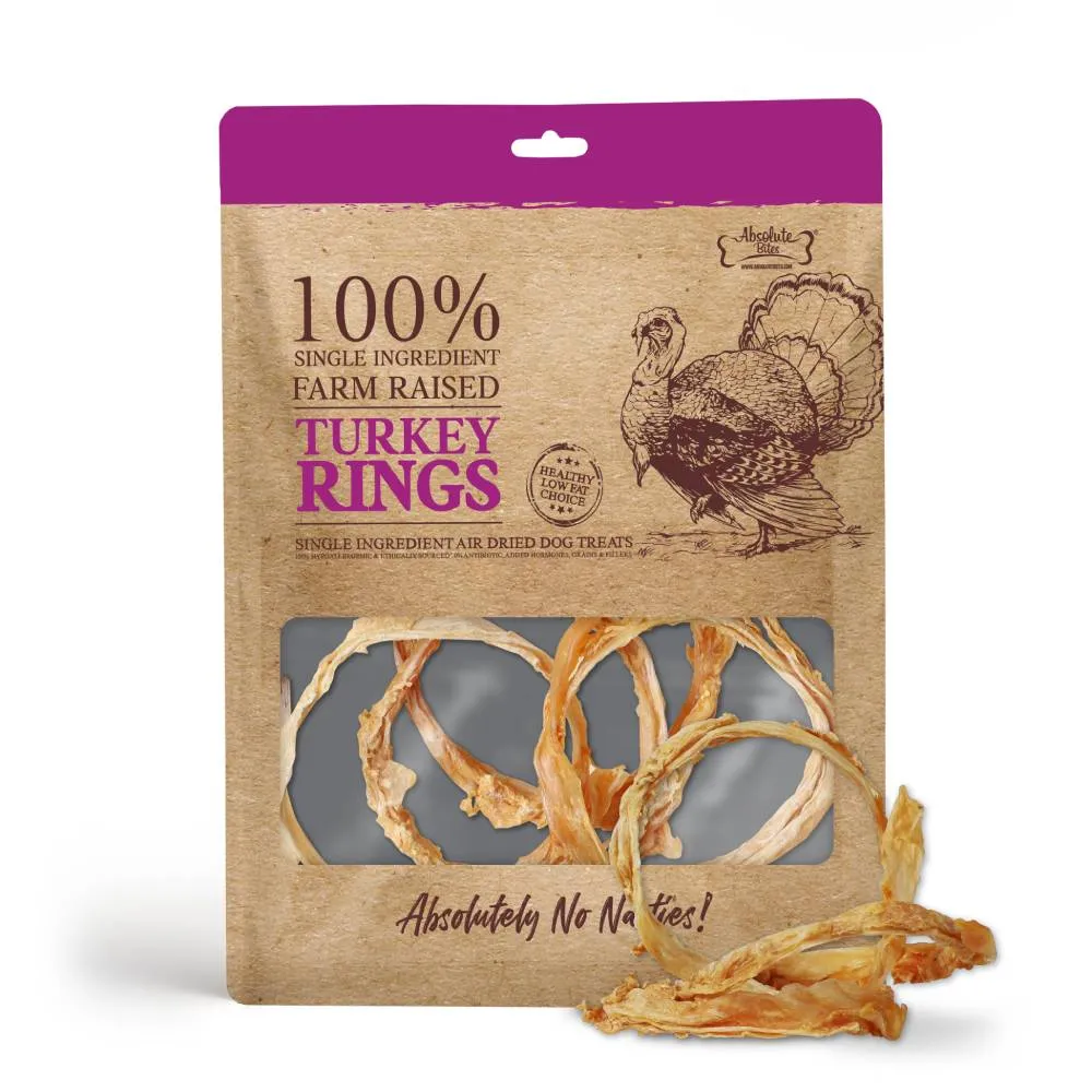 Absolute Bites Air-Dried Turkey Rings 35g