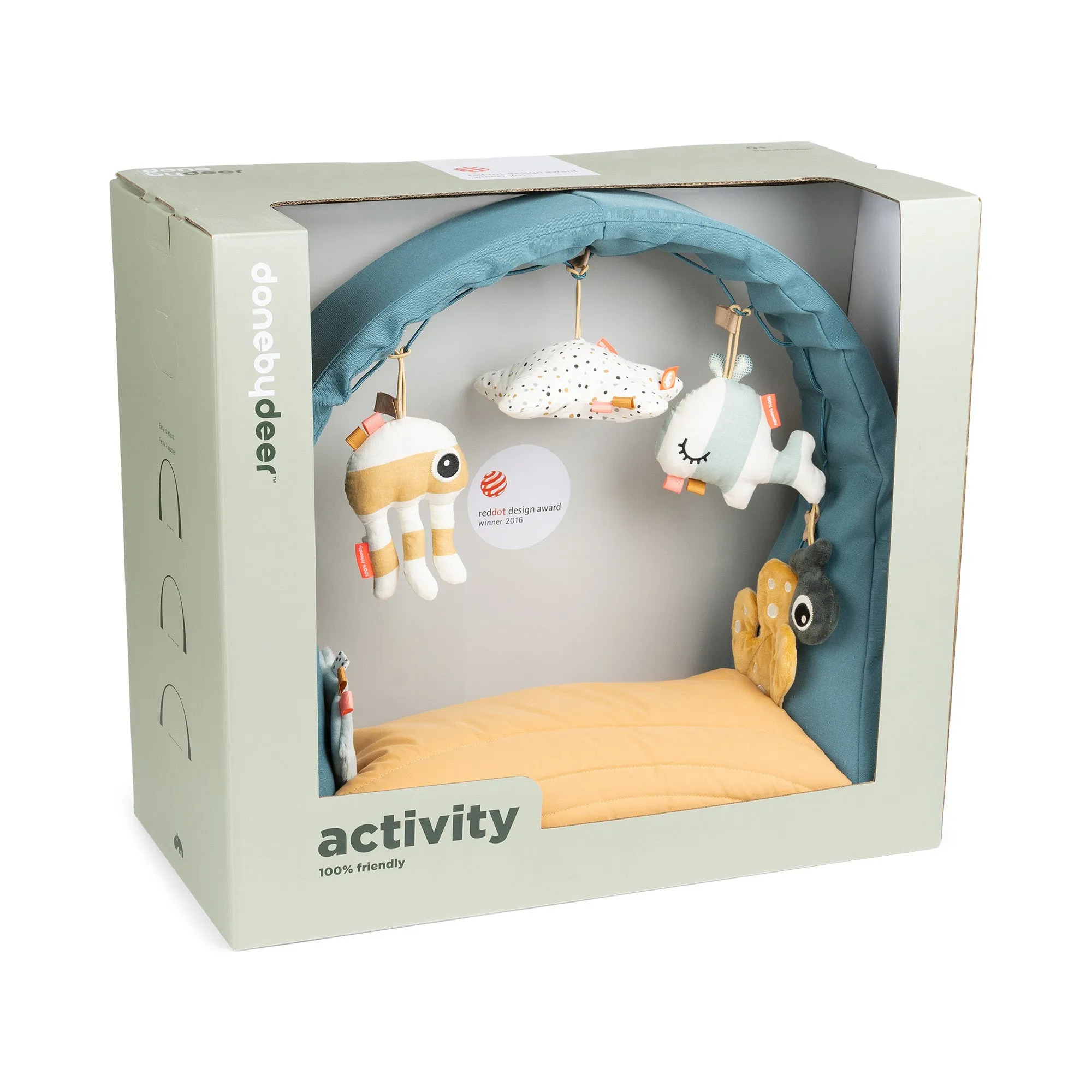 Activity gym with play mat - Sea friends - Colour mix