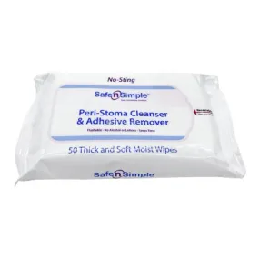 Adhesive Remover Safe n Simple™ Wipe 50 per Pack - Safe N Simple  Mfr# SNS00525