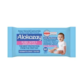 Alokozay Baby Wet Wipes Aloe-Vera & Camomile - 60pcsx6 (1 carton)