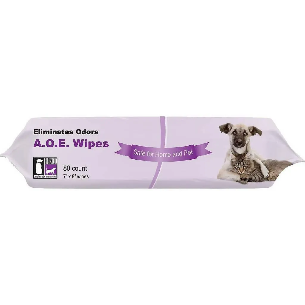 AOE Animal Odor Eliminator Deodorizing Wipes (80 count)