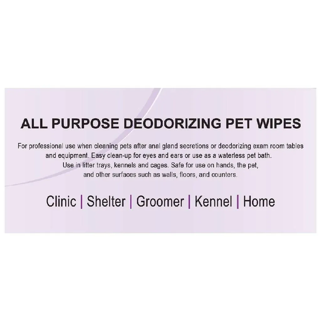 AOE Animal Odor Eliminator Deodorizing Wipes (80 count)