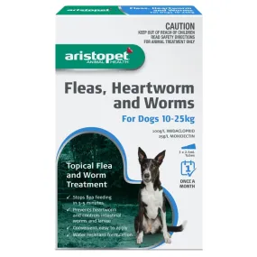 Aristopet Animal Health Fleas, Heartworm And Worms For Dogs 10-25Kg