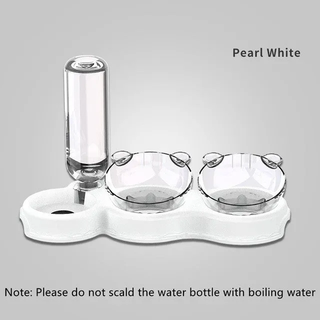 Automatic Pet Bowl Feeding Water Bowl