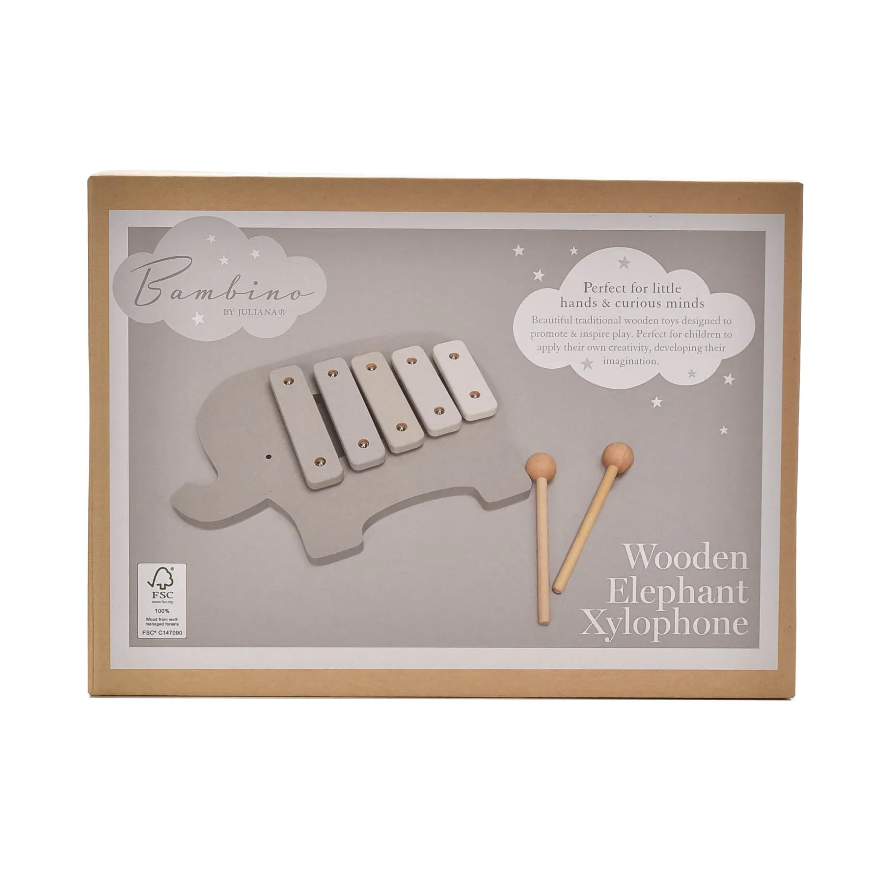 Bambino Wooden Toy Xylophone - Elephant