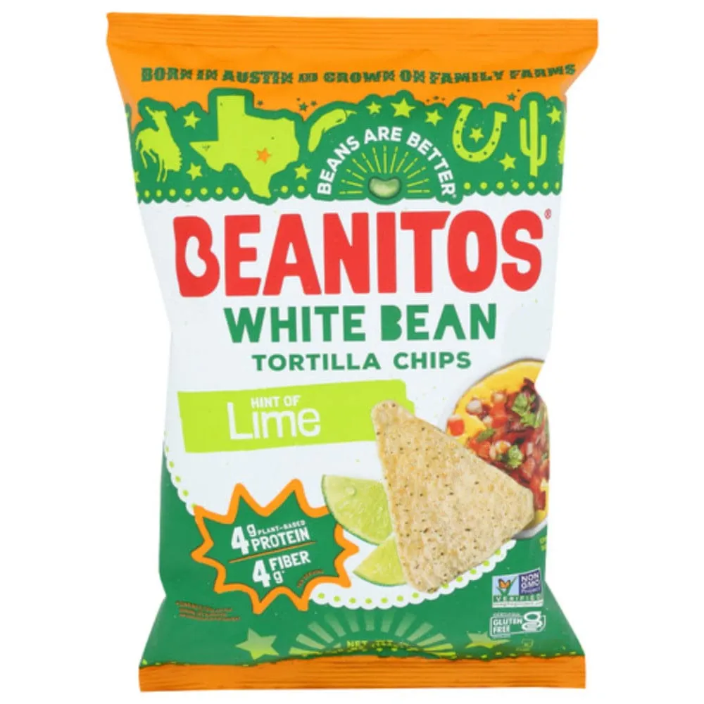 Beanitos - White Bean Chips Hint Of Lime, 5 oz - Pack of 6