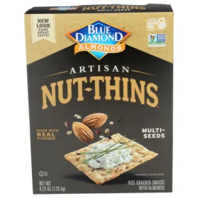 Blue Diamond - Cracker Nut Thin Multiseed, 4.25 oz (Pack of 12)