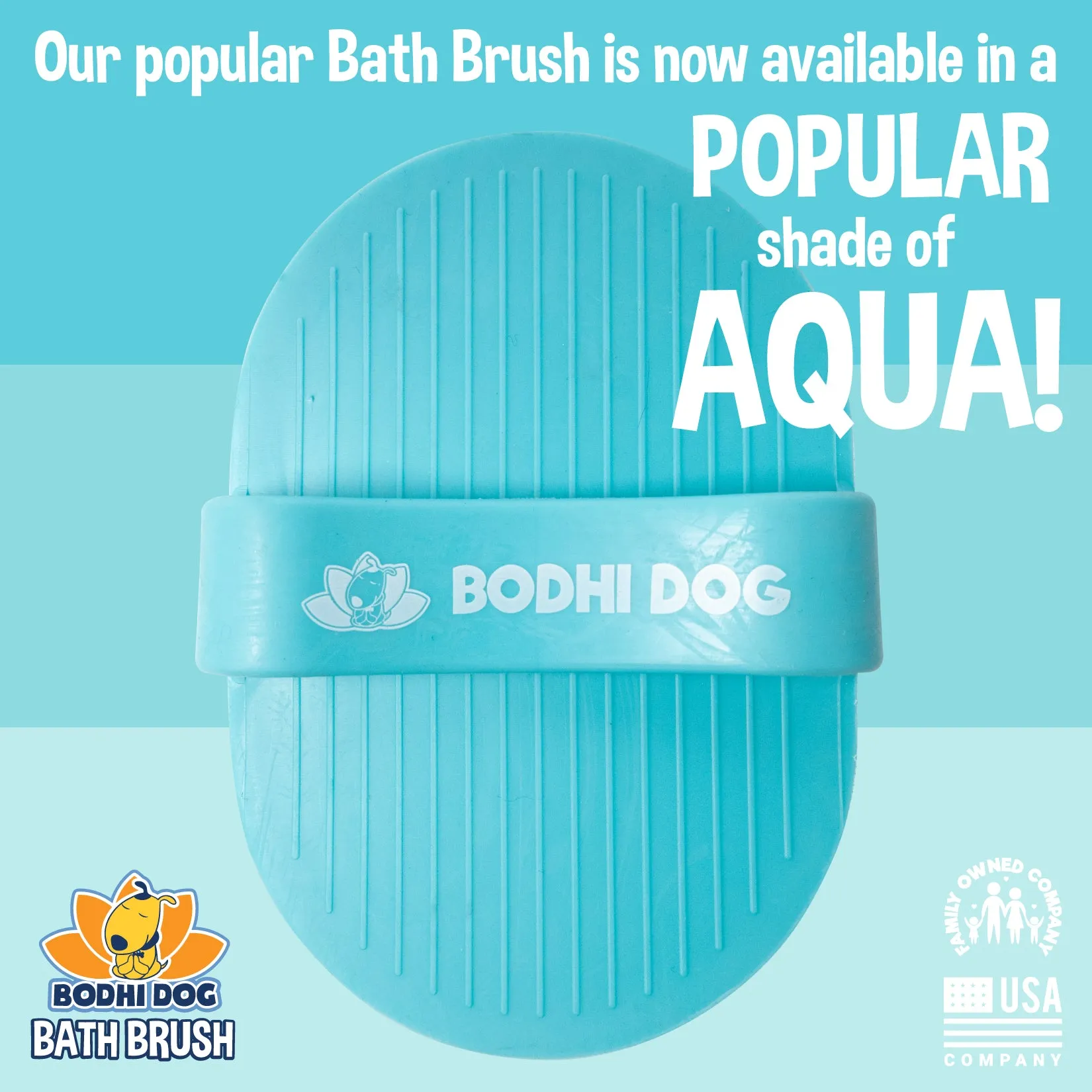 Bodhi Dog New Grooming Pet Shampoo Brush | Soothing Massage Rubber Bristles Curry Comb for Dogs & Cats Washing | Professional Quality Dog Wash Brush | Various Colors