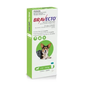 Bravecto Spot On For Dogs Green 10-20kg