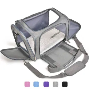 Compact Pet Carrier - Ideal for Small to Medium Cats, Dogs & Puppies up to 15 lbs!