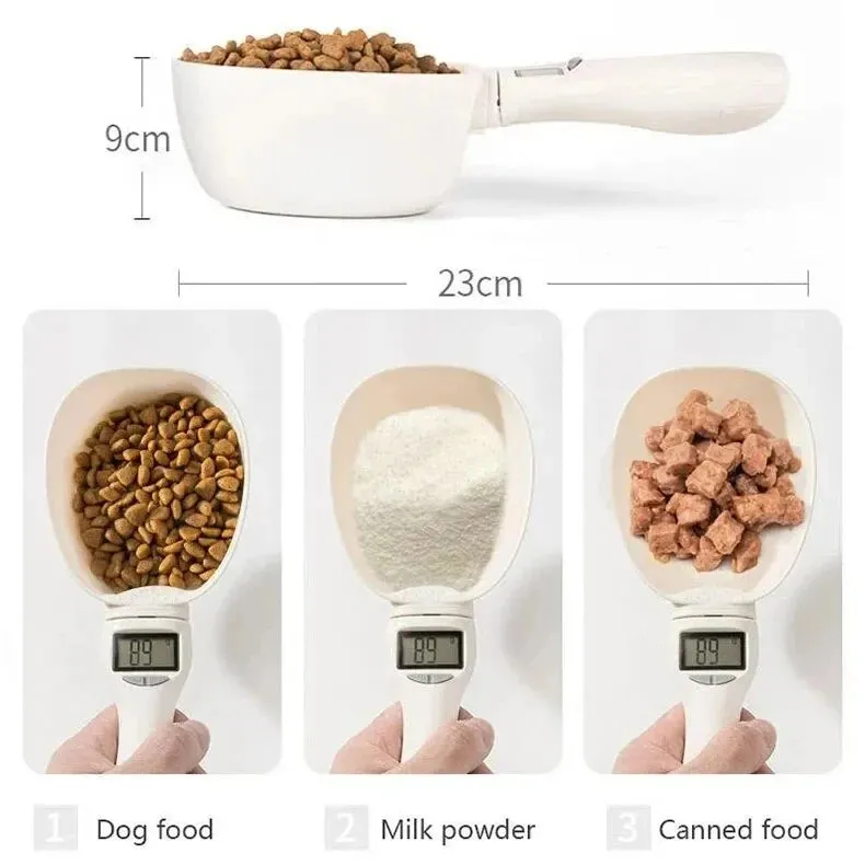 Digital Pet Food Measuring Spoon Scale – Accurate Food Measurement for Cats and Dogs