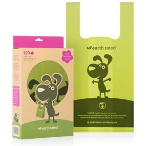 Earth Rated Bio-degradable Poopbags With Handles 120 Ct