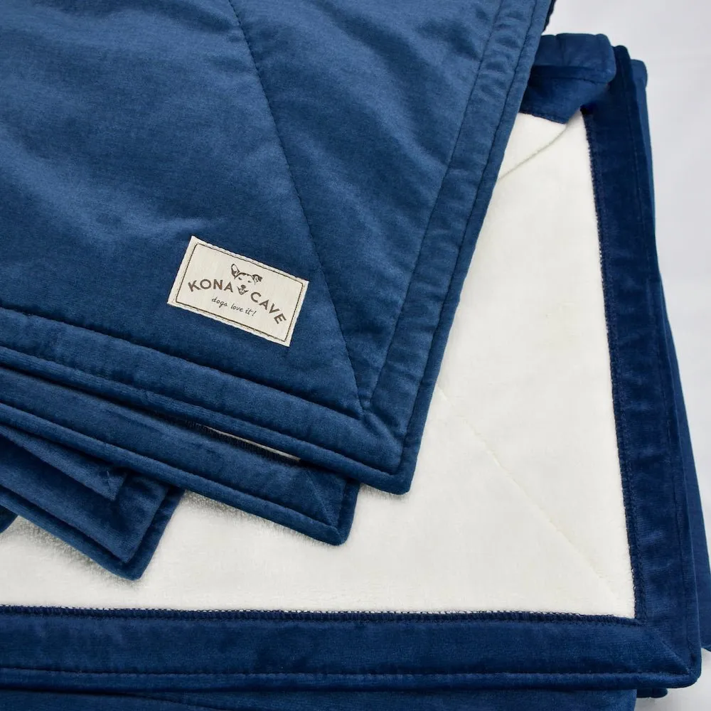 Extra Large Family Blanket - Midnight Blue Velvet