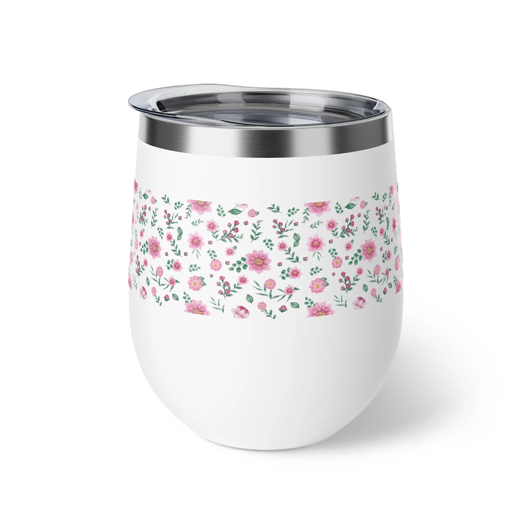 Floral Copper Vacuum Insulated Cup, 12oz