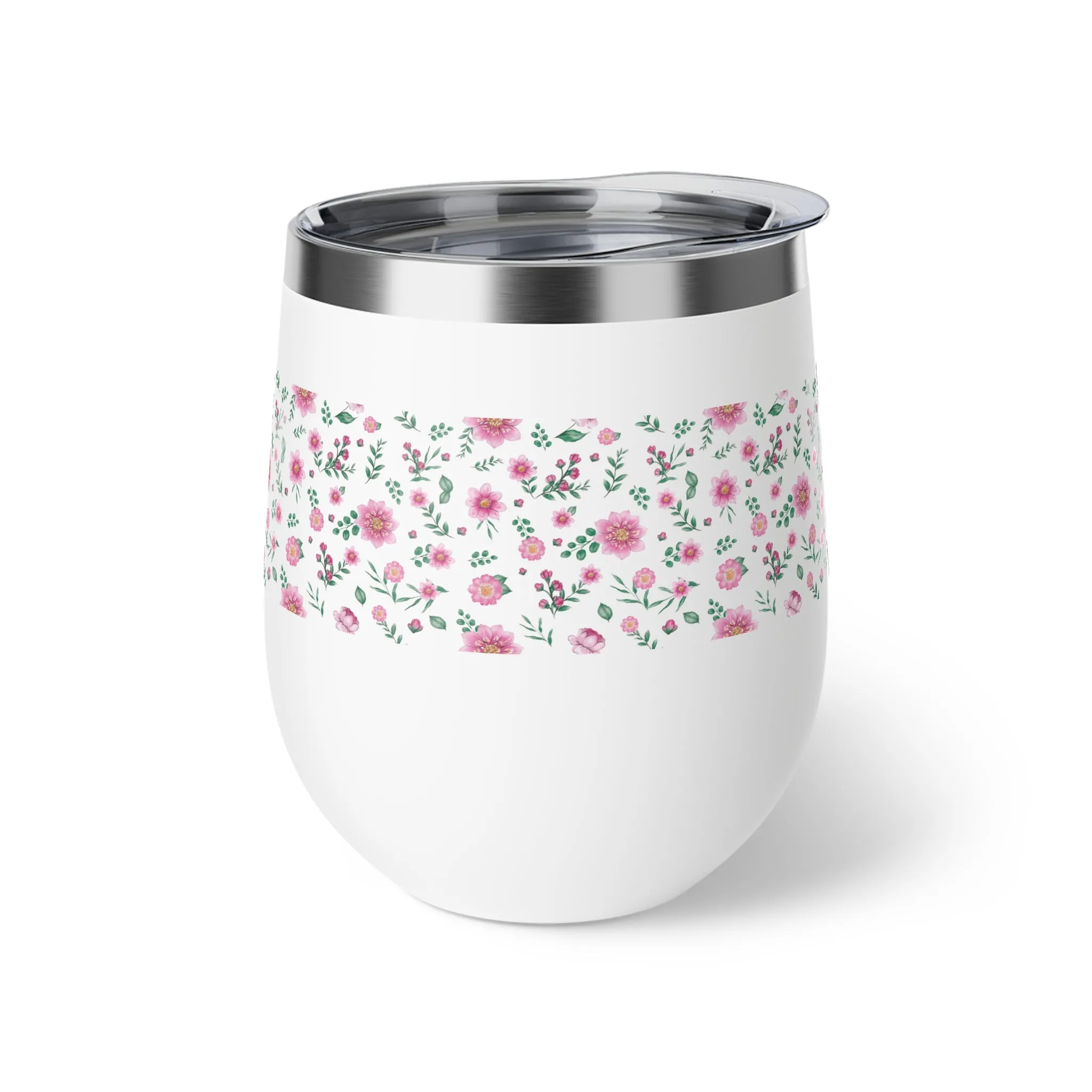 Floral Copper Vacuum Insulated Cup, 12oz