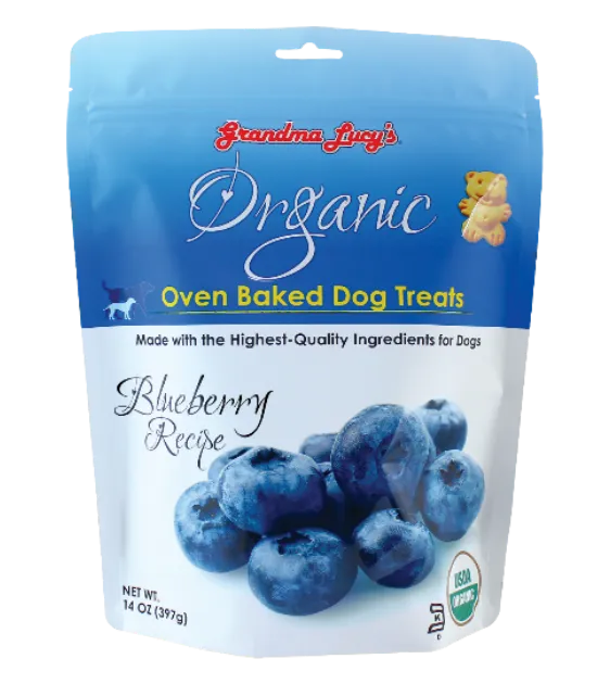 Grandma Lucy’s Organic Oven Baked Blueberry Dog Treats