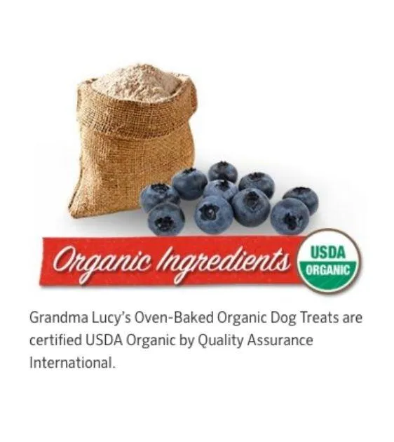 Grandma Lucy’s Organic Oven Baked Blueberry Dog Treats