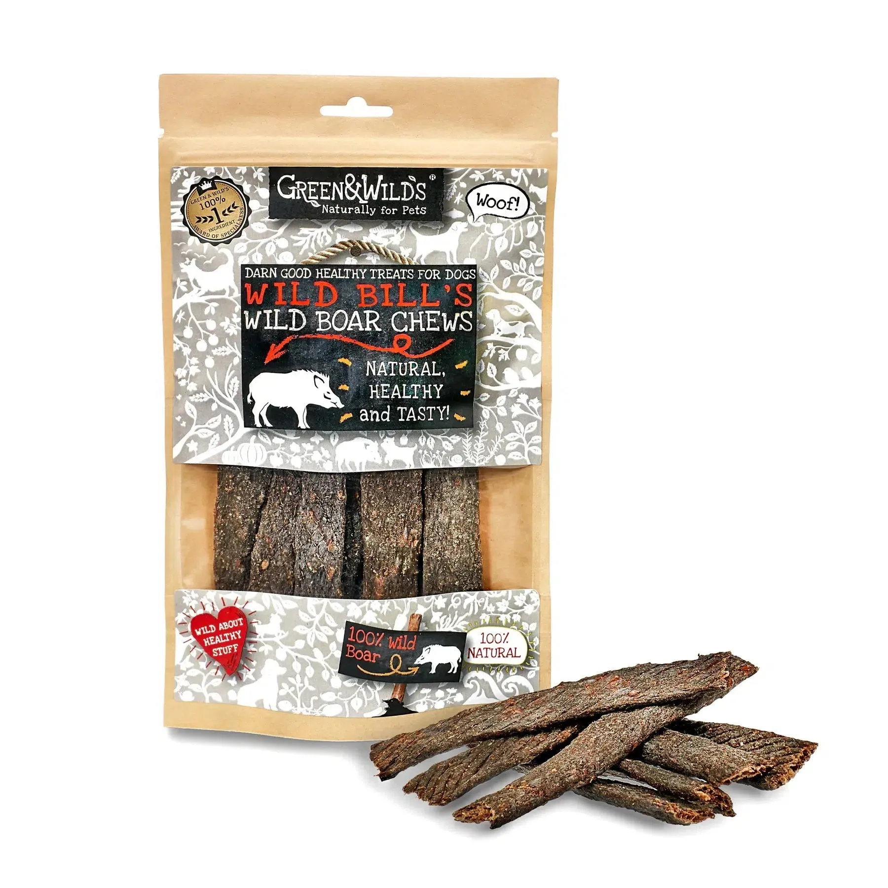 Green & Wilds | Wild Boar Chews 100g