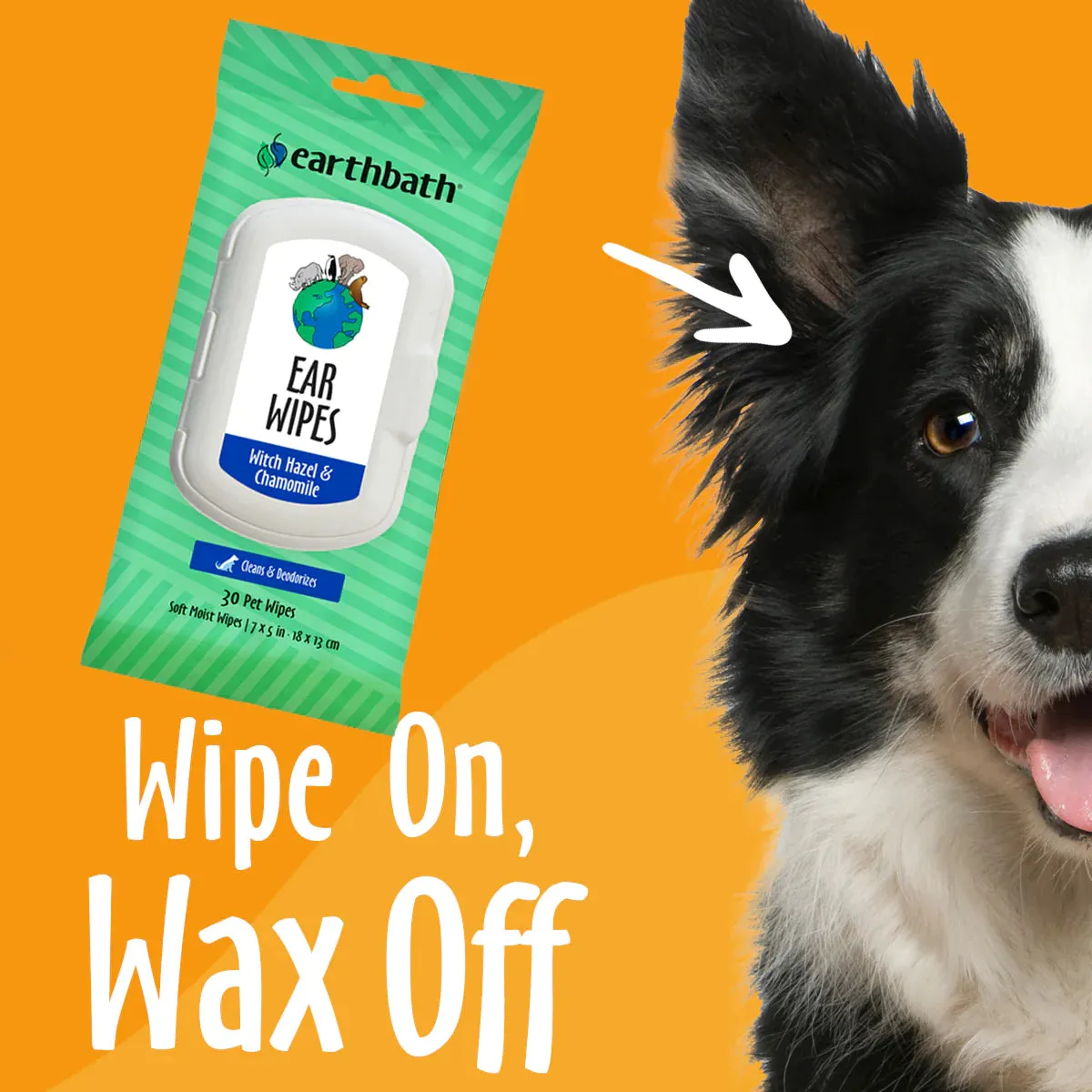 Grooming Ear Wipes, 30 ct