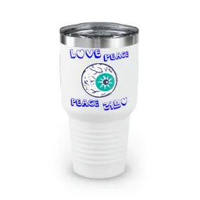 Insook Hwang's Art_Eyeball_LovePeace_Tumbler, 30oz