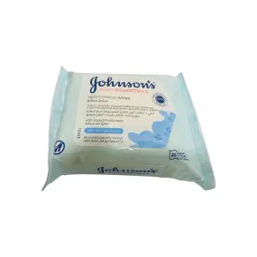 Johnson's Daily Essentials Moisturising Wipes Dry 25 Pieces