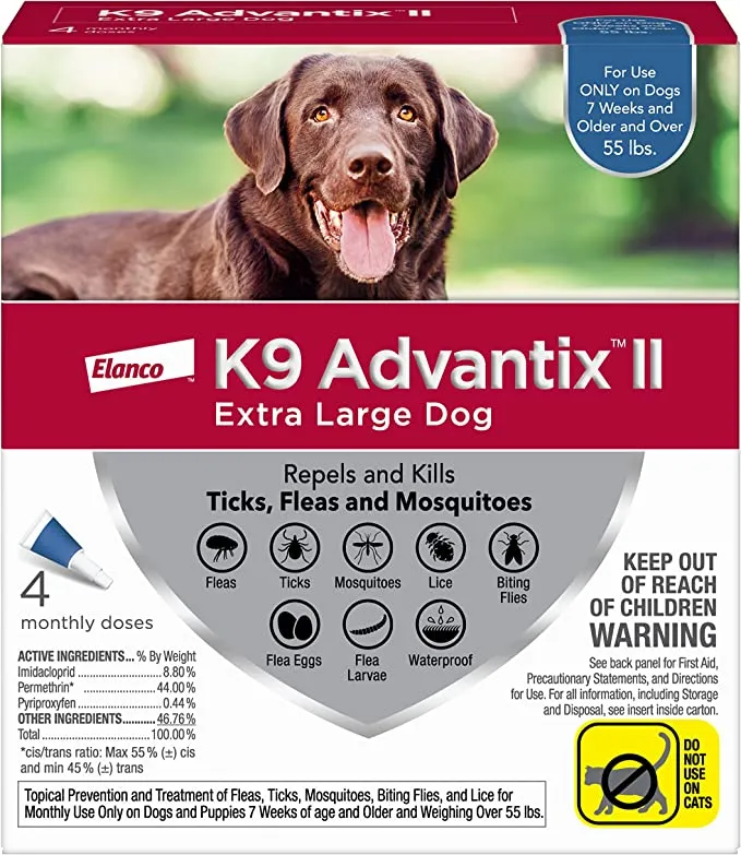 K9 Advantix II Flea and Tick Prevention for Dogs