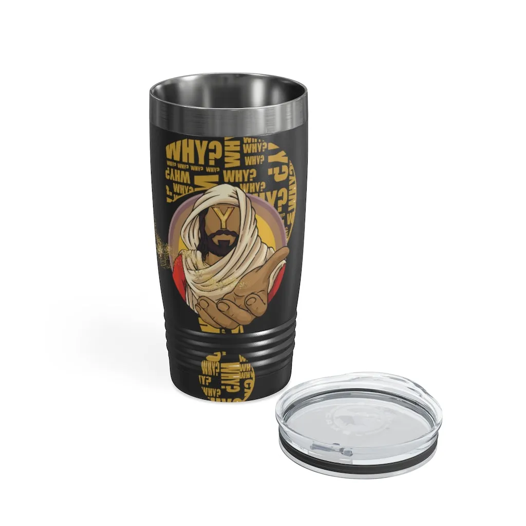 KCC Home & Livings-Bottles & Tumblers /Ringneck Tumbler, 20oz/ Faceless Black Jesus