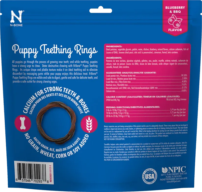 N-Bone - Puppy Teething Ring - 3 Pack