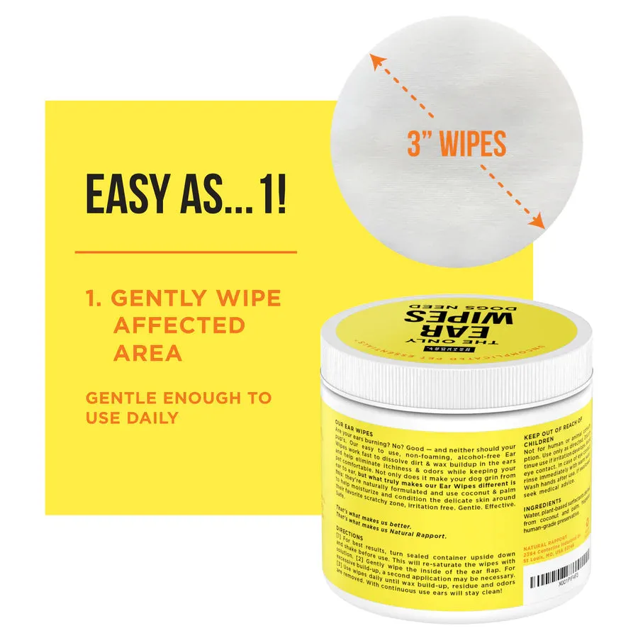 Natural Rapport The Only Ear Wipes - Dog Ear Wipes - Wholesale