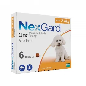 NexGard Chews For Dogs 2-4kg 6ct