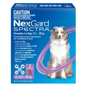 Nexgard Spectra Chews for Dog 15.1-30kg Purple