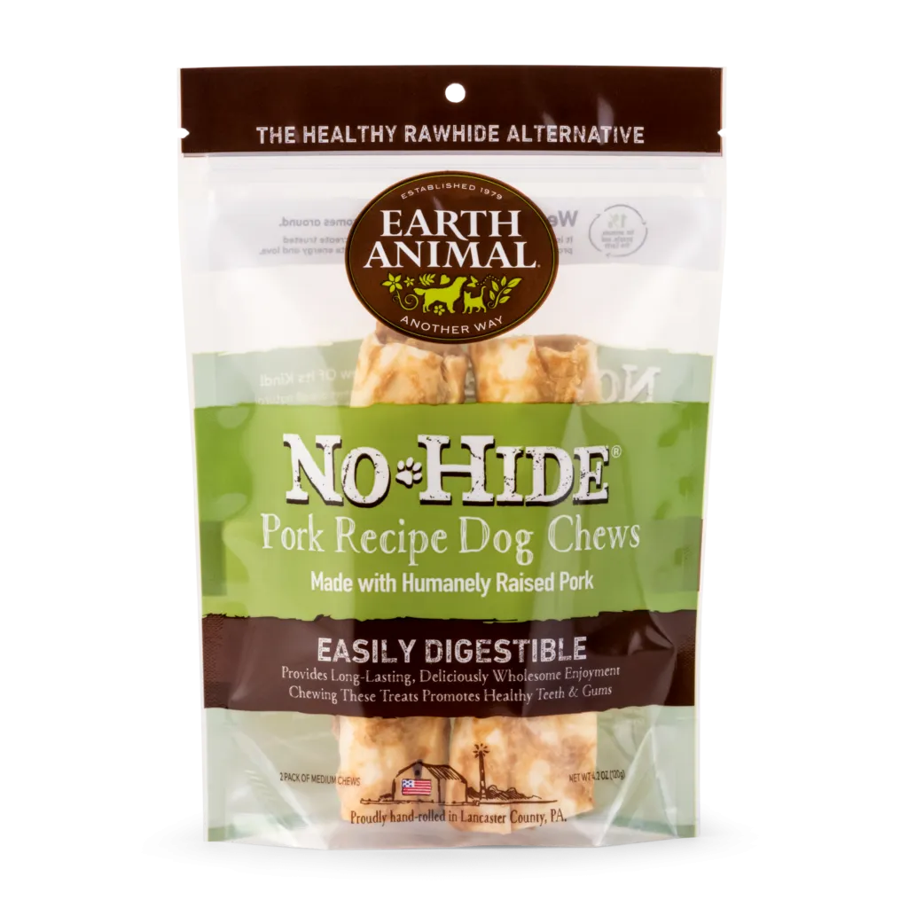 No-Hide Pork Chews from Earth Animal