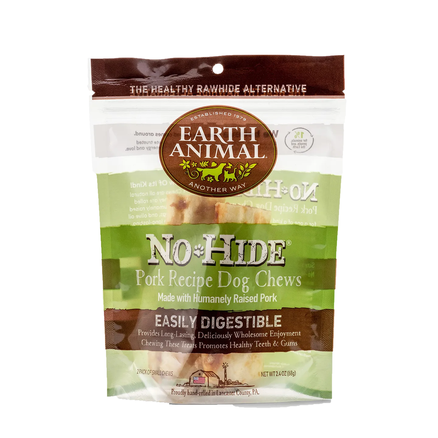 No-Hide Pork Chews from Earth Animal