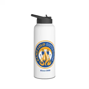 Old School Happy Camper Stainless Steel Water Bottle, Standard Lid