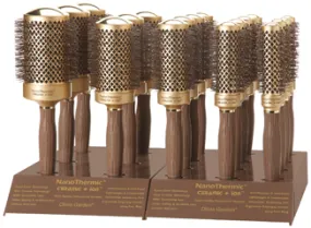 Olivia Garden Nano Thermic Round Brush - 18pc Display Stand