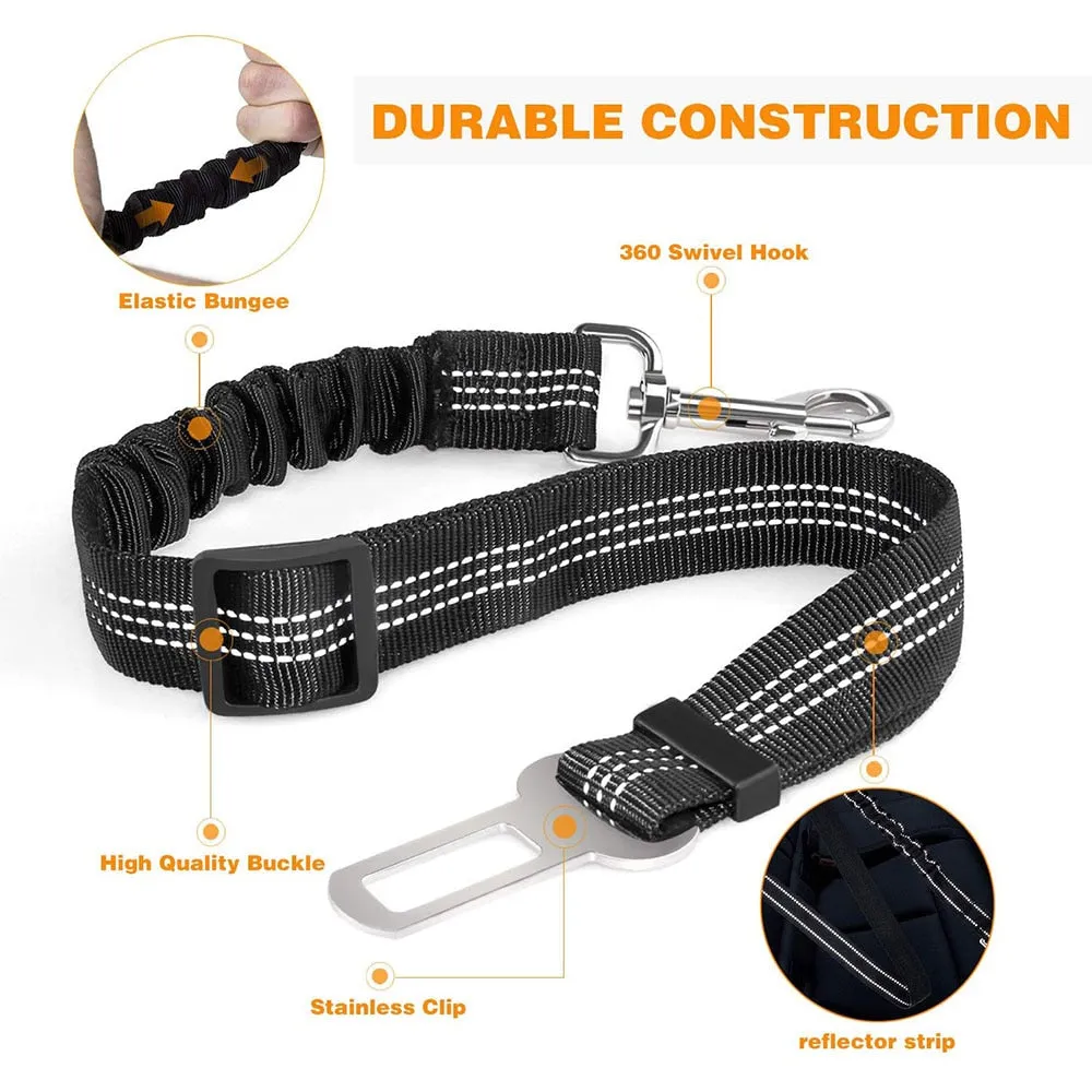 Pat and Pet Emporium | Pet Collars | Adjustable Dog Seat Belt