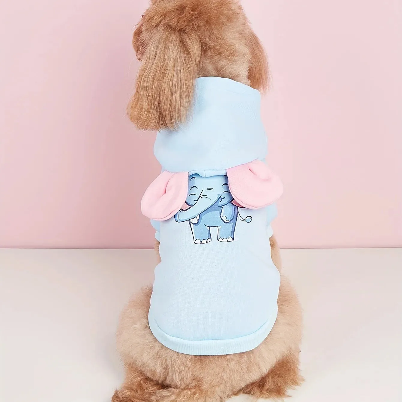 Pet Clothes Dog & Cat Hooded Sweatshirt | Warm & Comfortable with Cute Ear Decoration