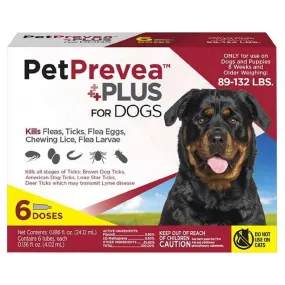 PetPrevea Plus Topical Treatment for Dogs 89-132 lbs