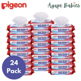 Pigeon Baby Wipes 80 Sheets 100% Pure Water CARTON (Pack Of 24 = Total 1920 Sheets)