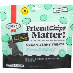 Primal Pet Foods Friend Chips Matter Chicken Jerky Dog Treats