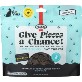 Primal Pet Foods Give Pieces a Chance Jerky Treats for Cats Chicken Recipe