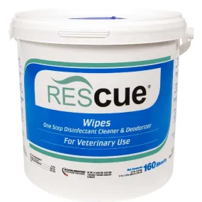 Rescue Disinfectant Extra Large Wipes 11" x 12" (160 ct Bucket)