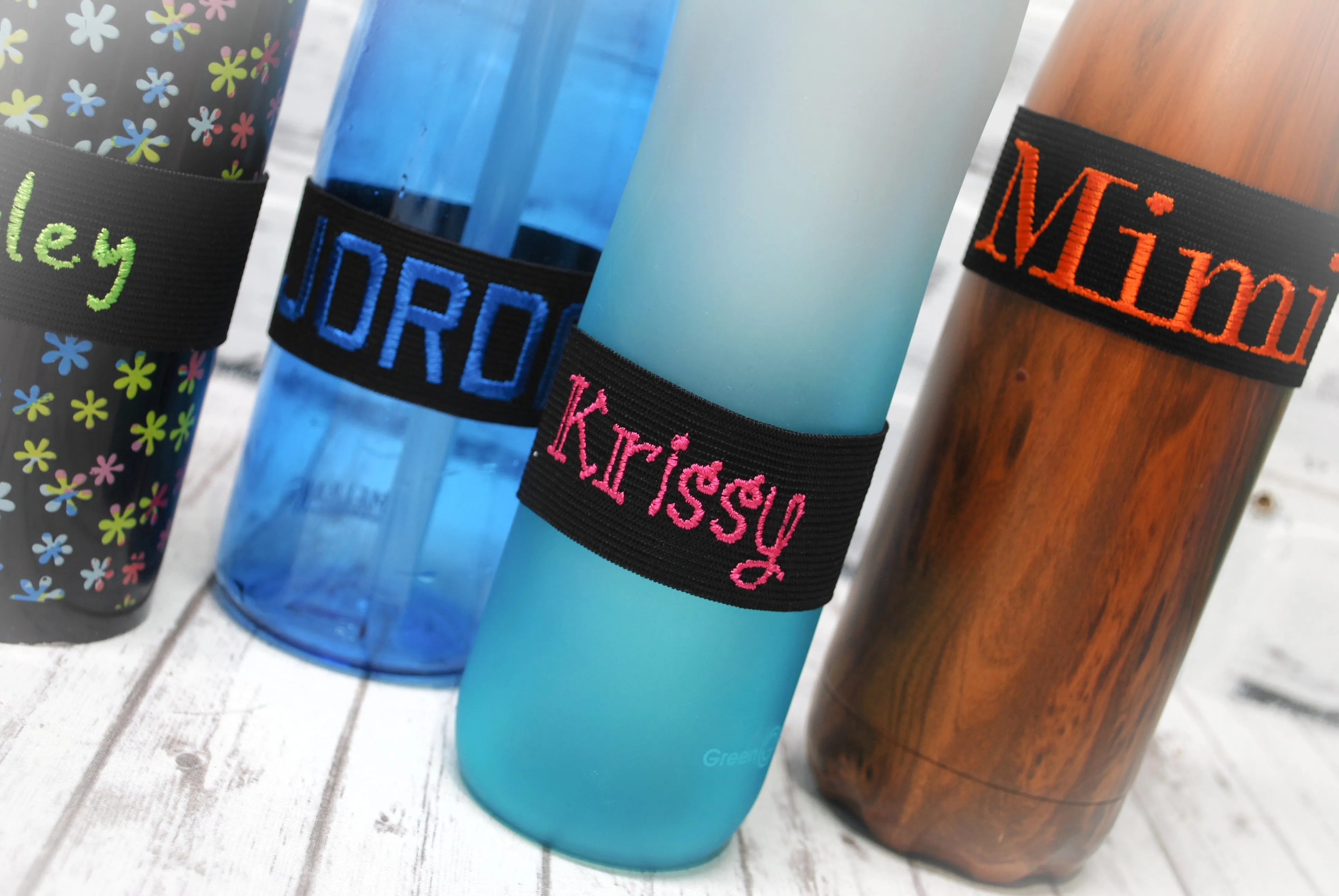 Set of Two Personalized CupBandz Waterbottle Labels