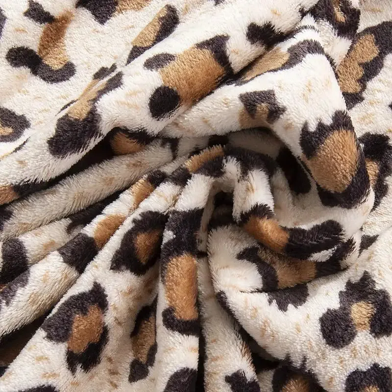 Super Soft  Animal Leopard  Zebra Blanket  Bedspread-