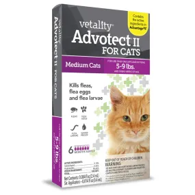 TevraPet Vetality Advotect II for Medium Cats 5-9 lbs