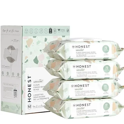 The Honest Company: Clean Conscious Wipes, Fragrance Free, Plant-Based, for Sensitive Skin