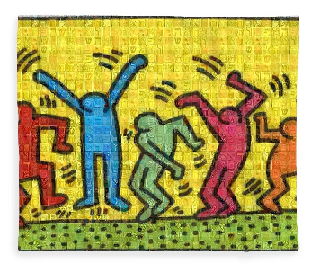 Tribute to Haring - Blanket