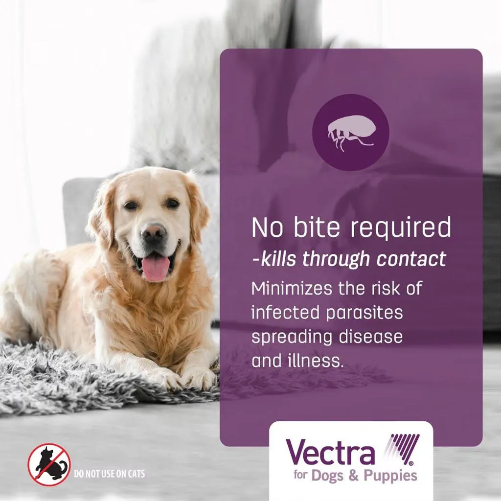 Vectra Flea and Tick Spot Treatment for Medium Dogs & Puppies, 21-55 lbs